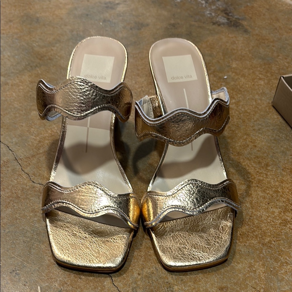Dolce Vita Gold Metallic Sandals